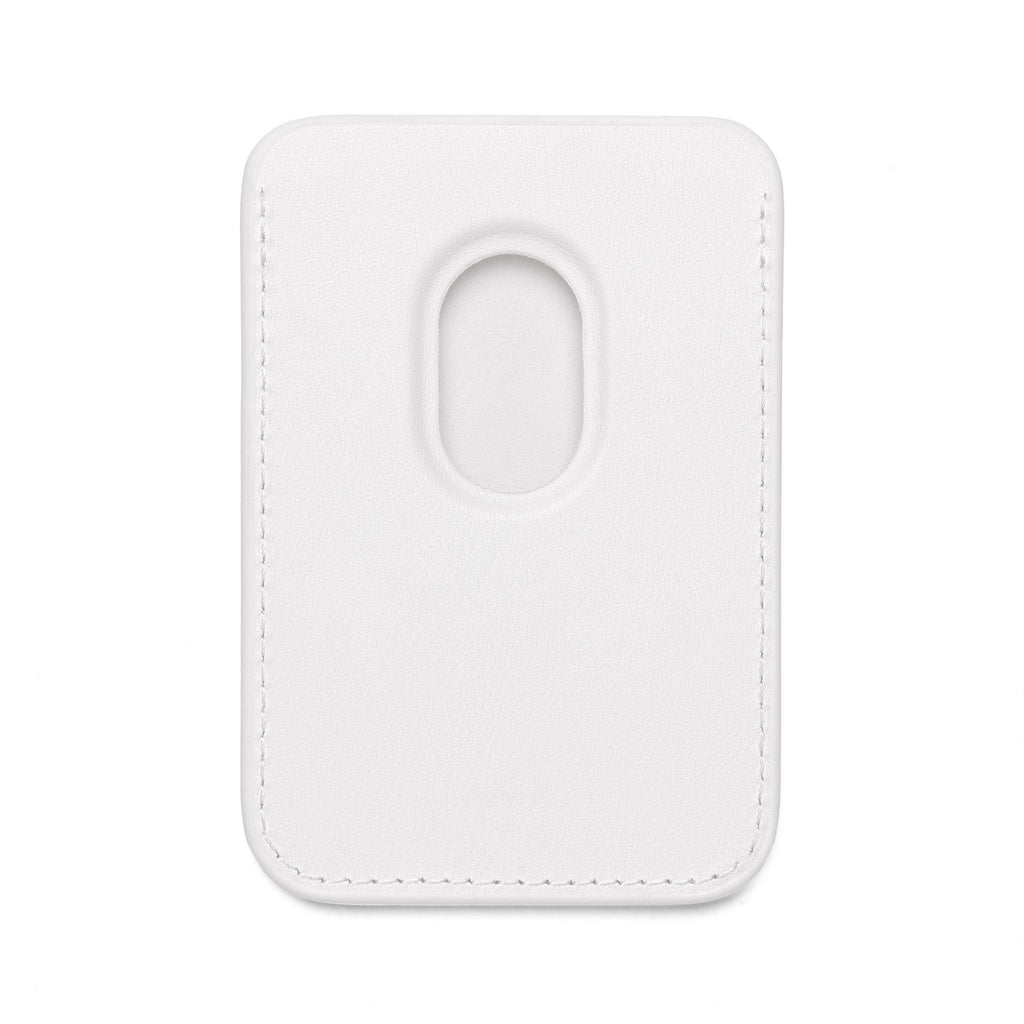 Slim MagSafe wallet attached to the back of an iPhone