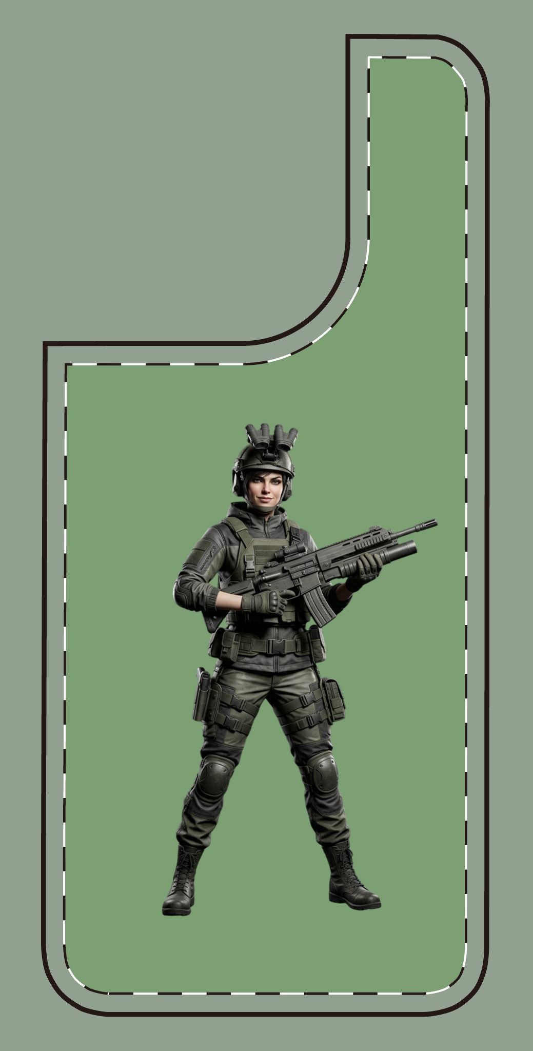 Tactical Soldier Slim Phone Case — Military Gamer Design