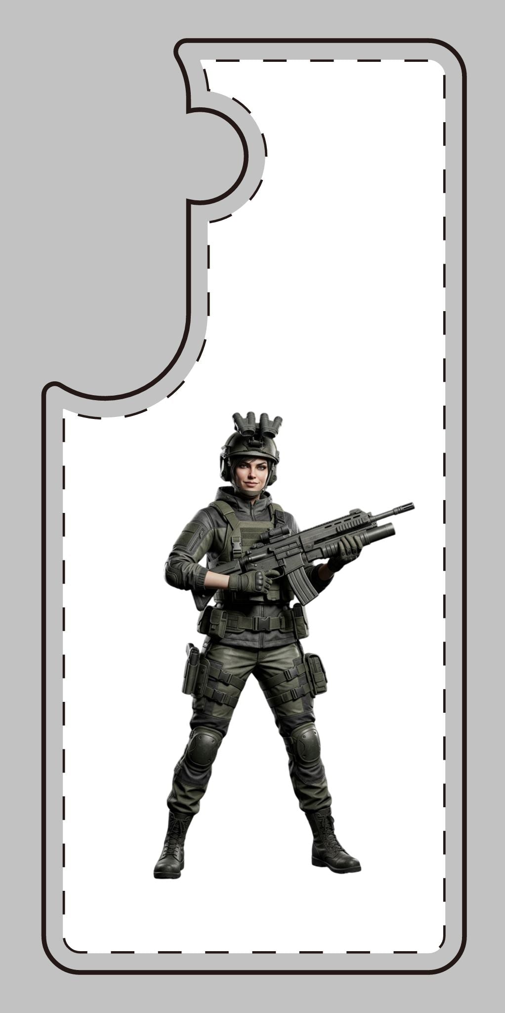 Tactical Soldier Slim Phone Case — Military Gamer Design