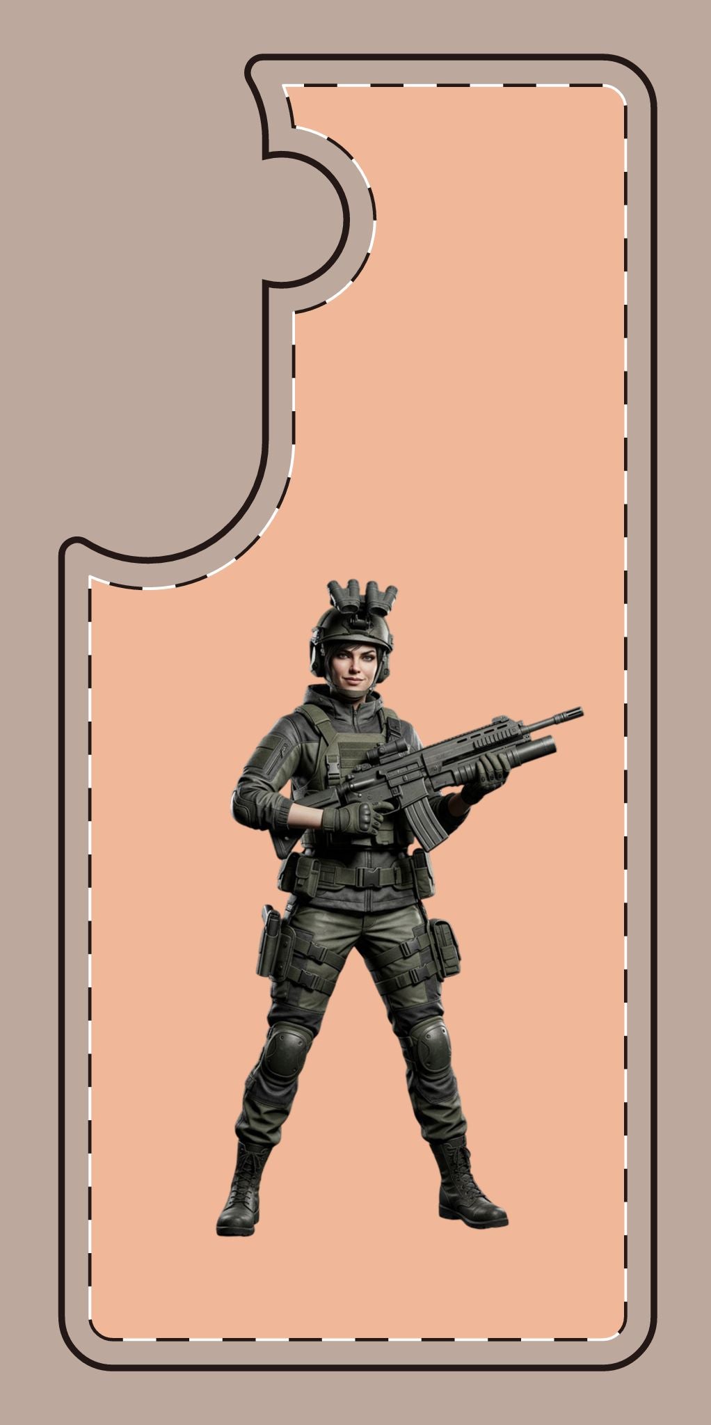 Tactical Soldier Slim Phone Case — Military Gamer Design