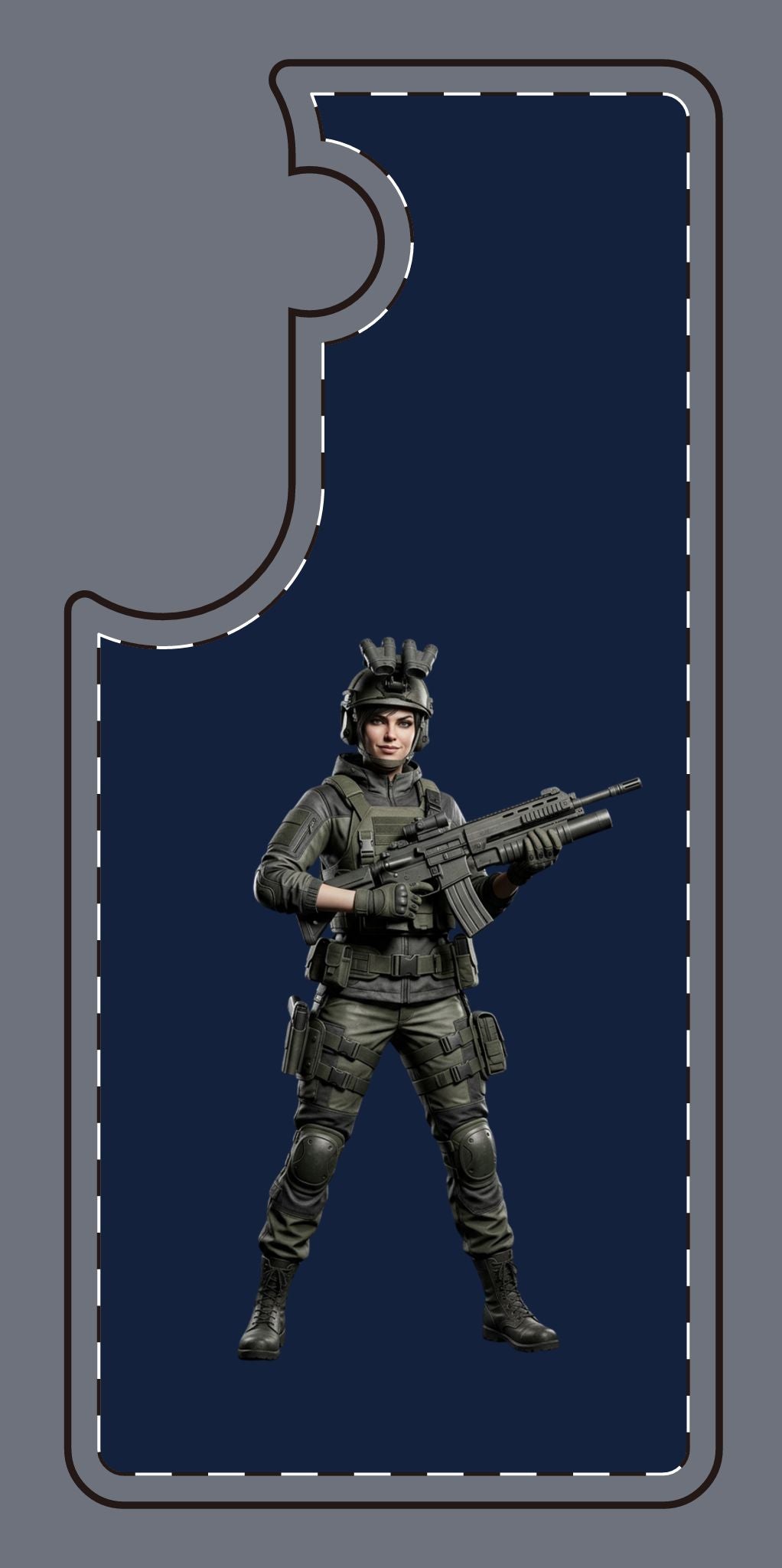 Tactical Soldier Slim Phone Case — Military Gamer Design