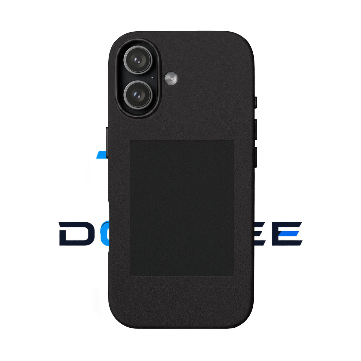 The Classic Case engraved vegan leather phone case – front view