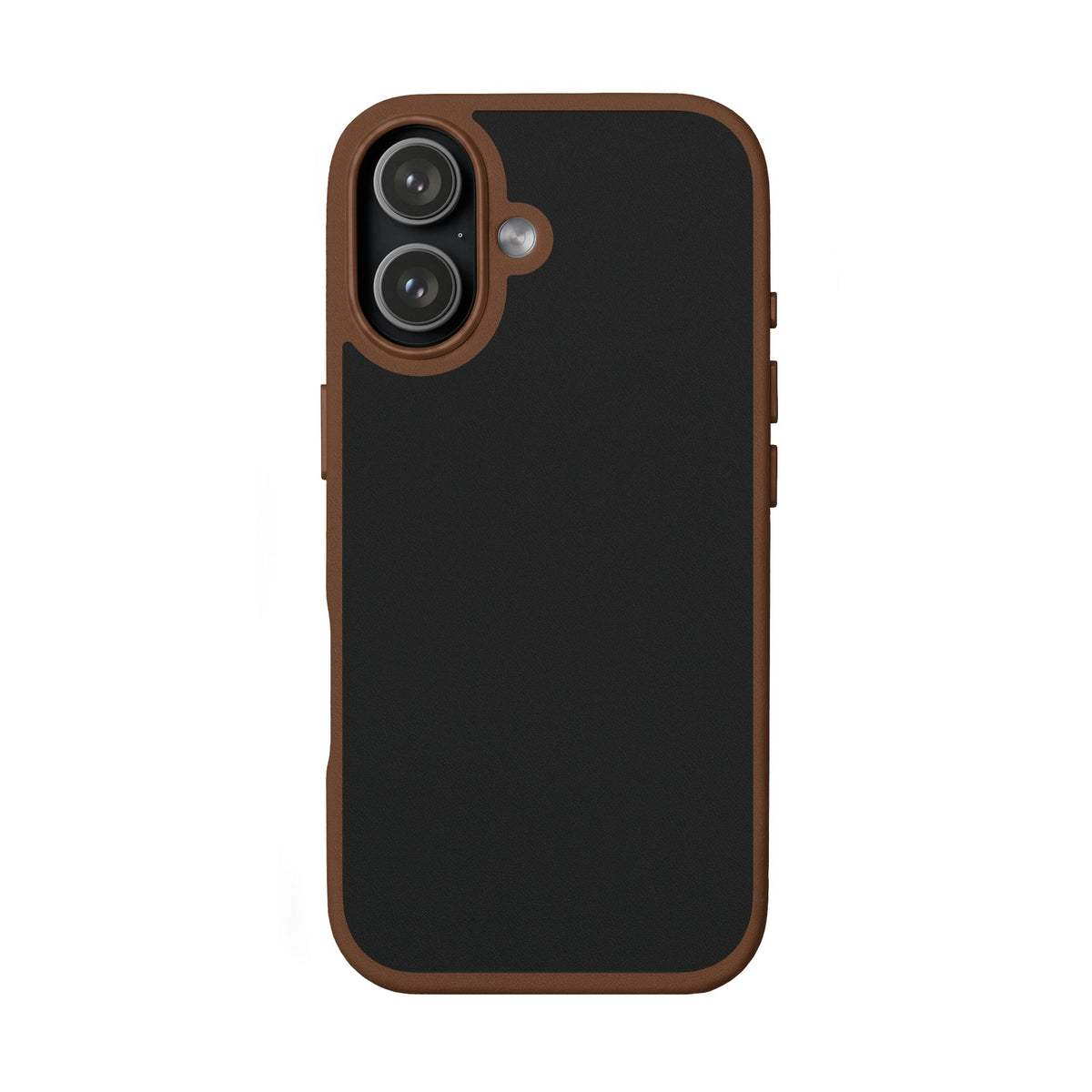 Slim vegan leather iPhone 17 case – back view