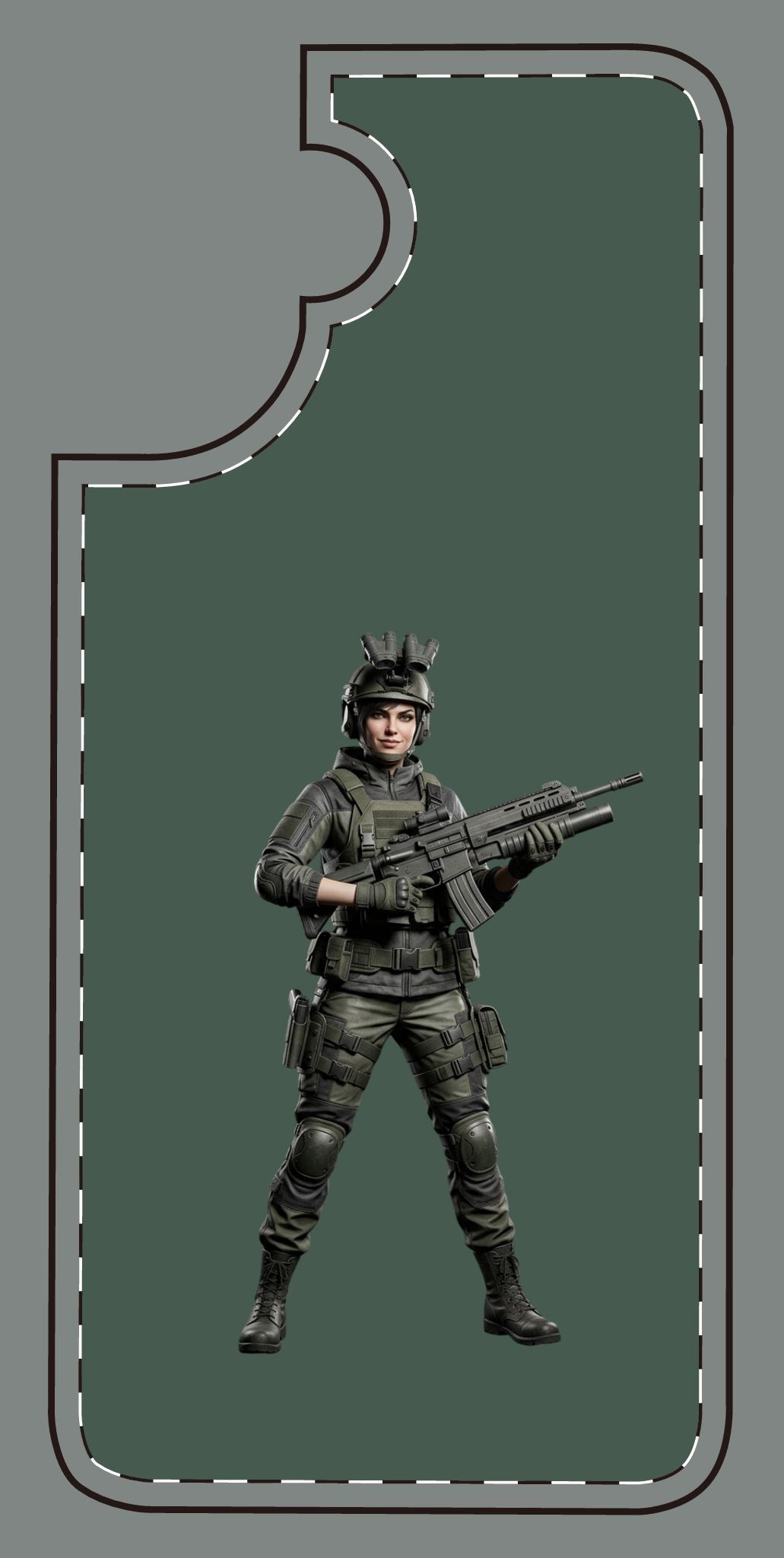Tactical Soldier Slim Phone Case — Military Gamer Design
