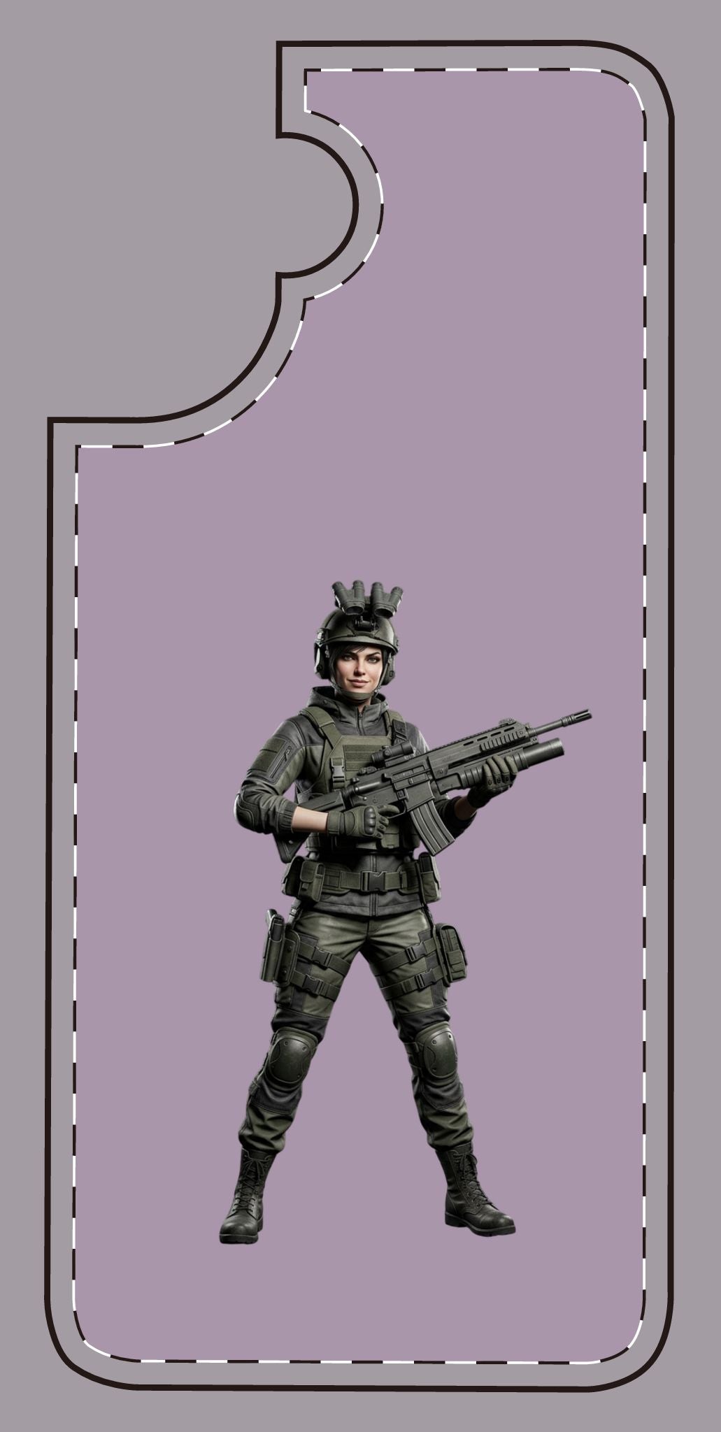 Tactical Soldier Slim Phone Case — Military Gamer Design