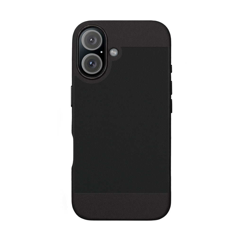 Personalised leather phone case shown from the side