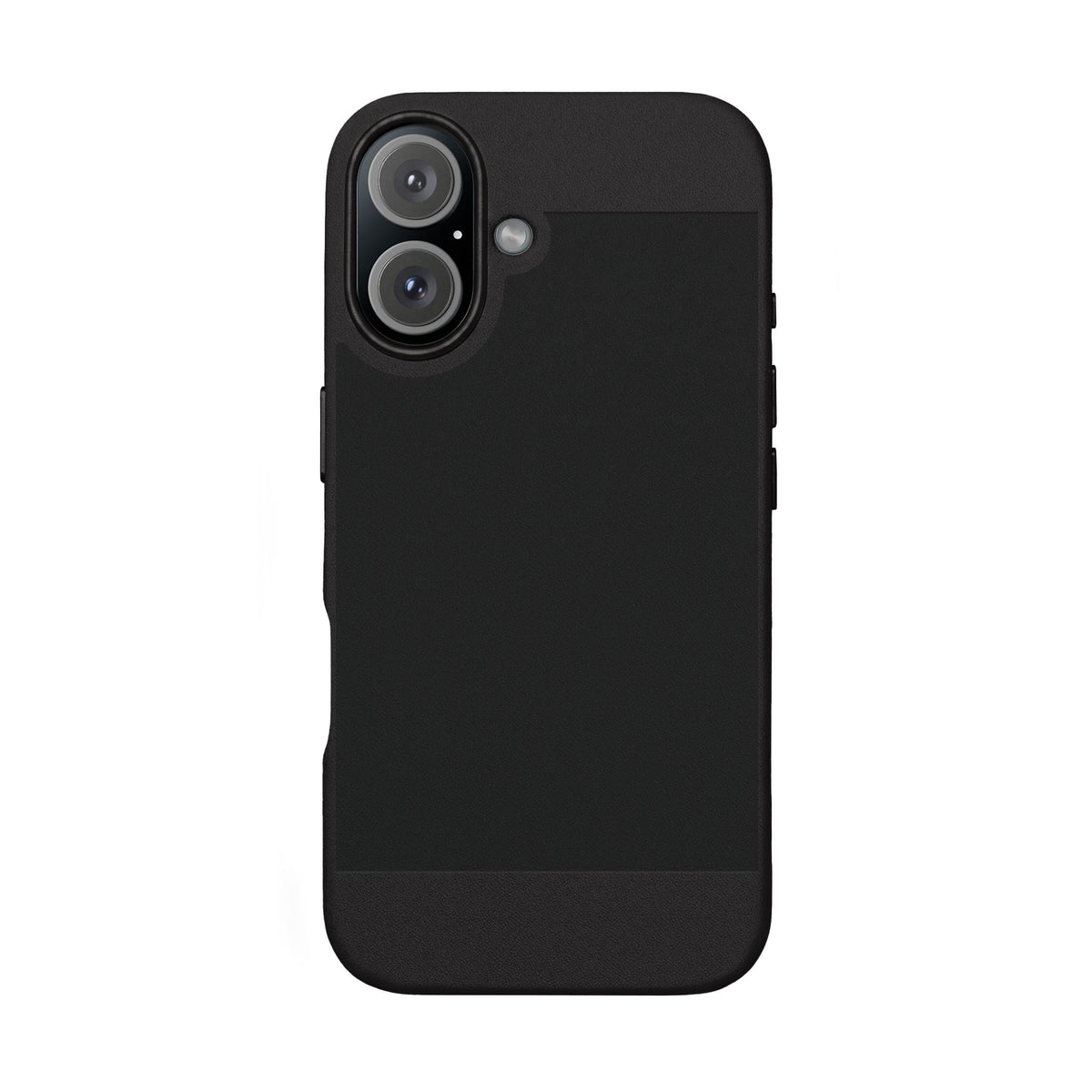 Personalised leather phone case shown from the side