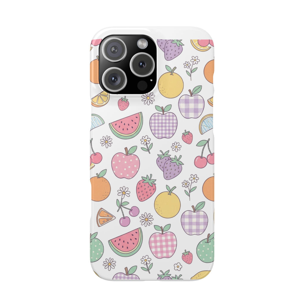 Kawaii pastel fruit iPhone case – alternate view