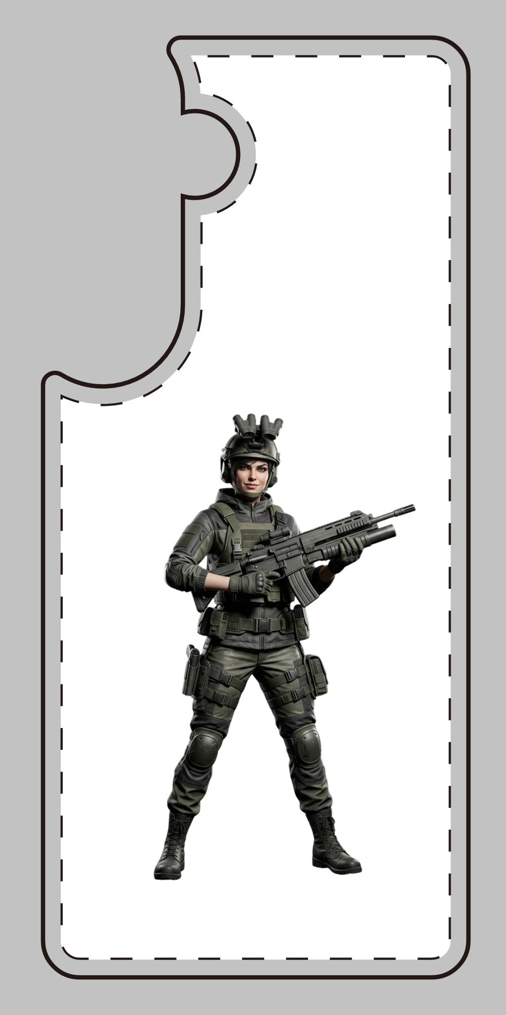Tactical Soldier Slim Phone Case — Military Gamer Design
