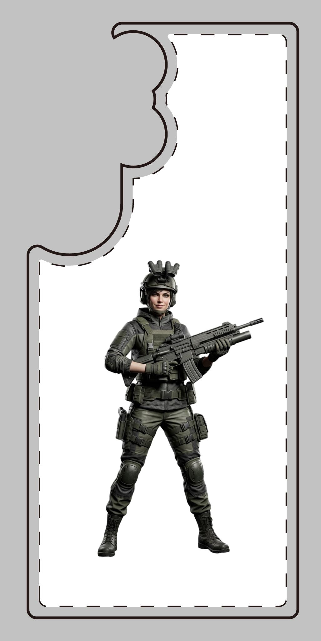 Tactical Soldier Slim Phone Case — Military Gamer Design
