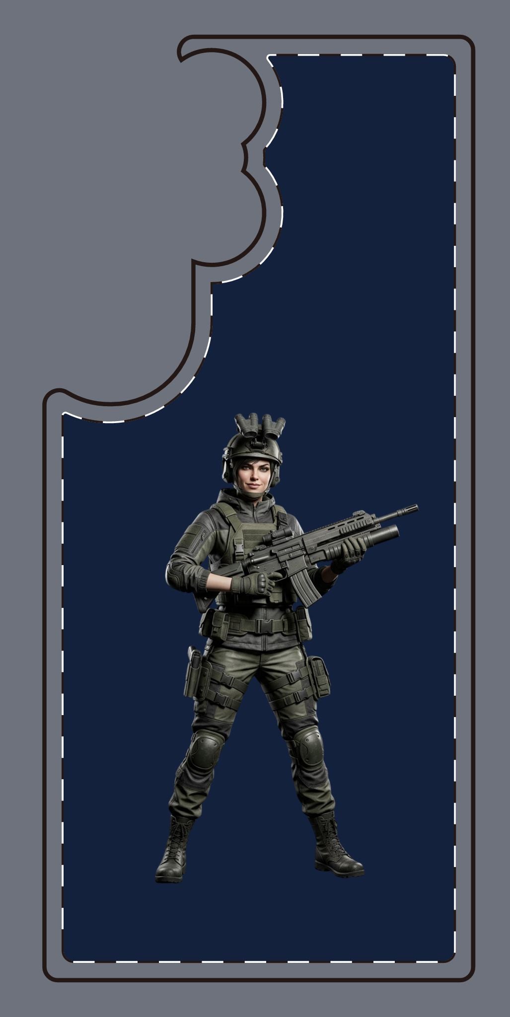 Tactical Soldier Slim Phone Case — Military Gamer Design