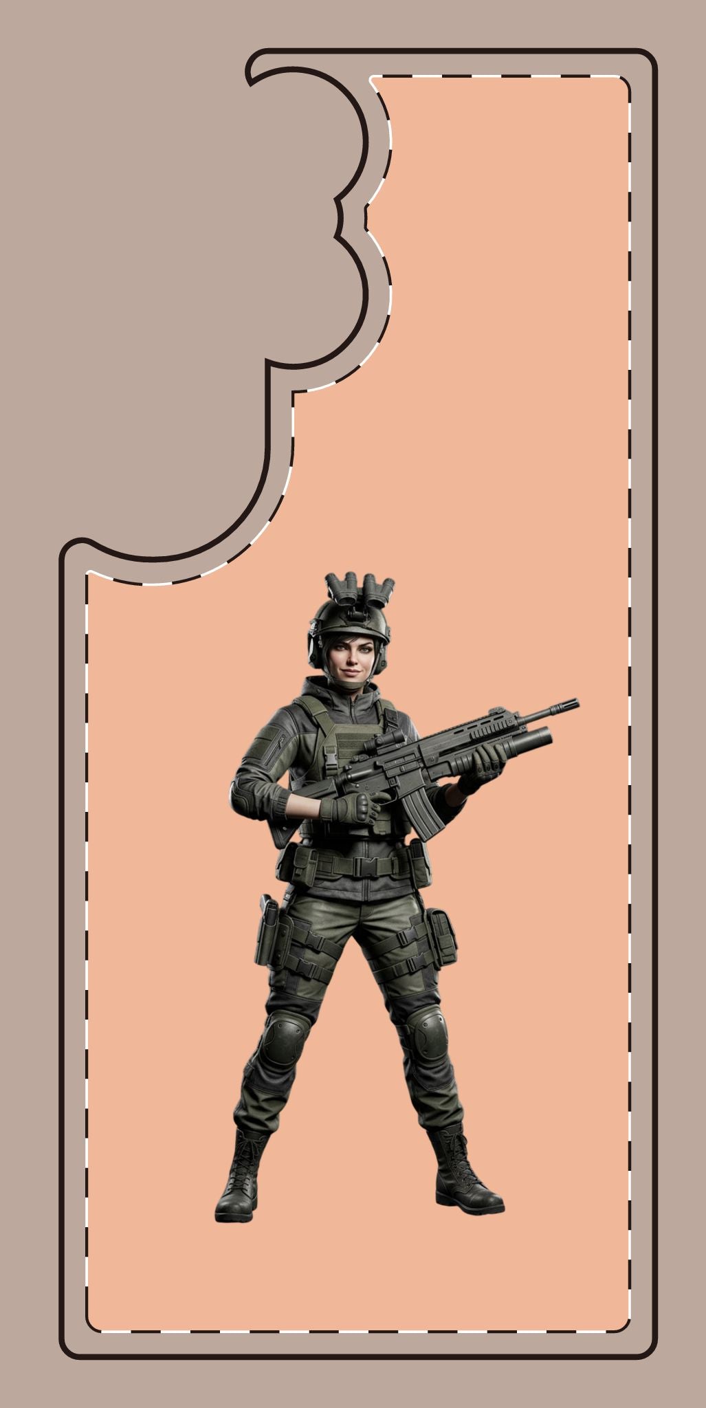 Tactical Soldier Slim Phone Case — Military Gamer Design
