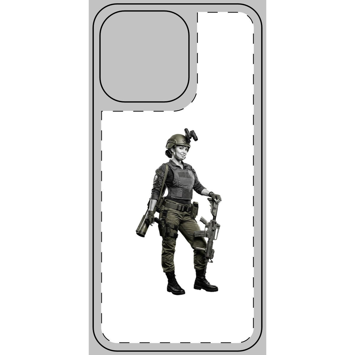 Tactical military iPhone skin – print detail