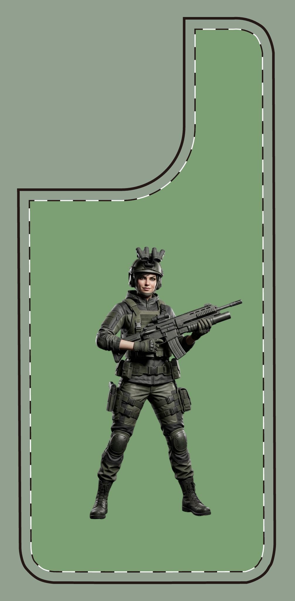 Tactical Soldier Slim Phone Case — Military Gamer Design
