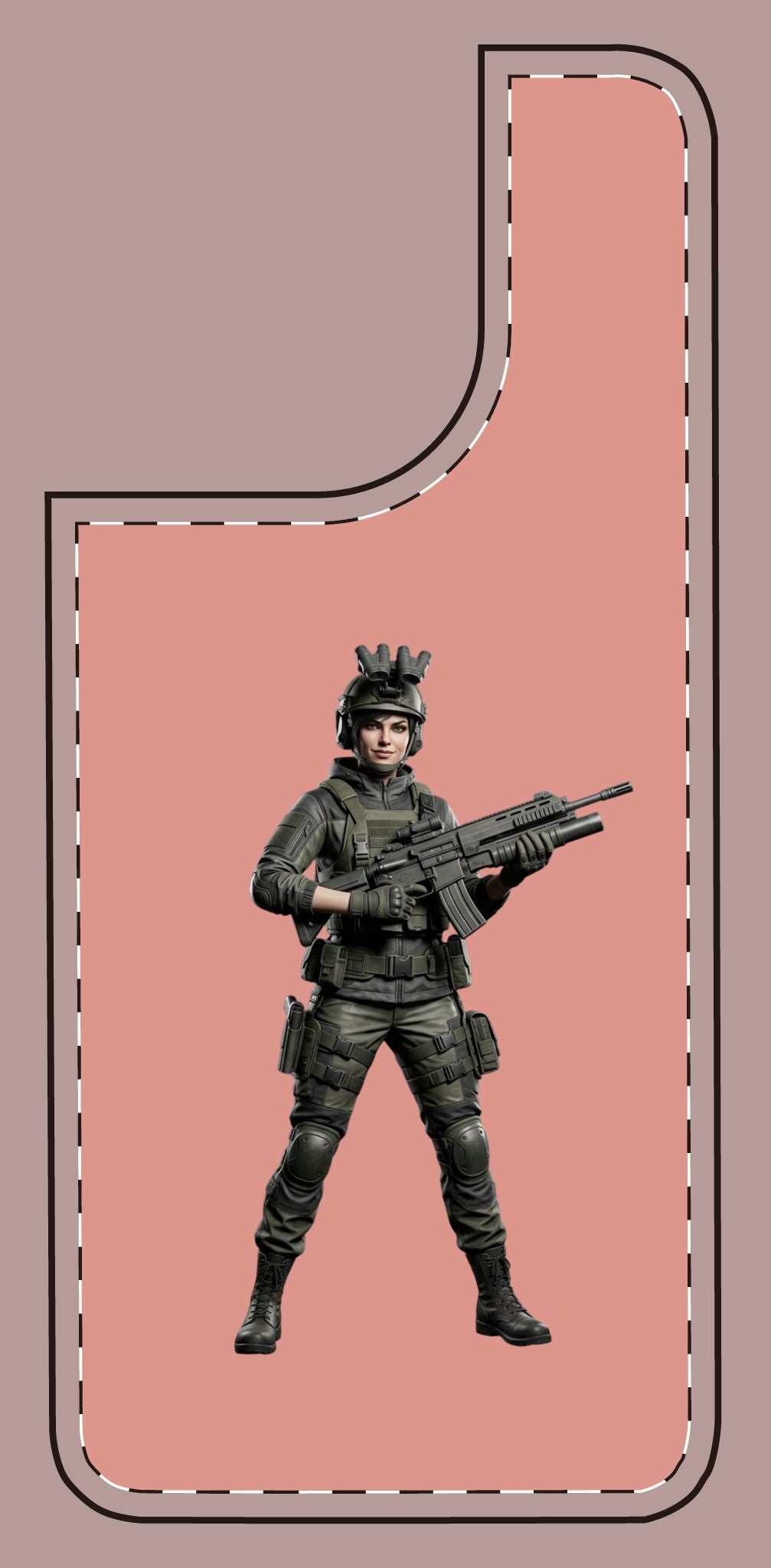 Tactical Soldier Slim Phone Case — Military Gamer Design