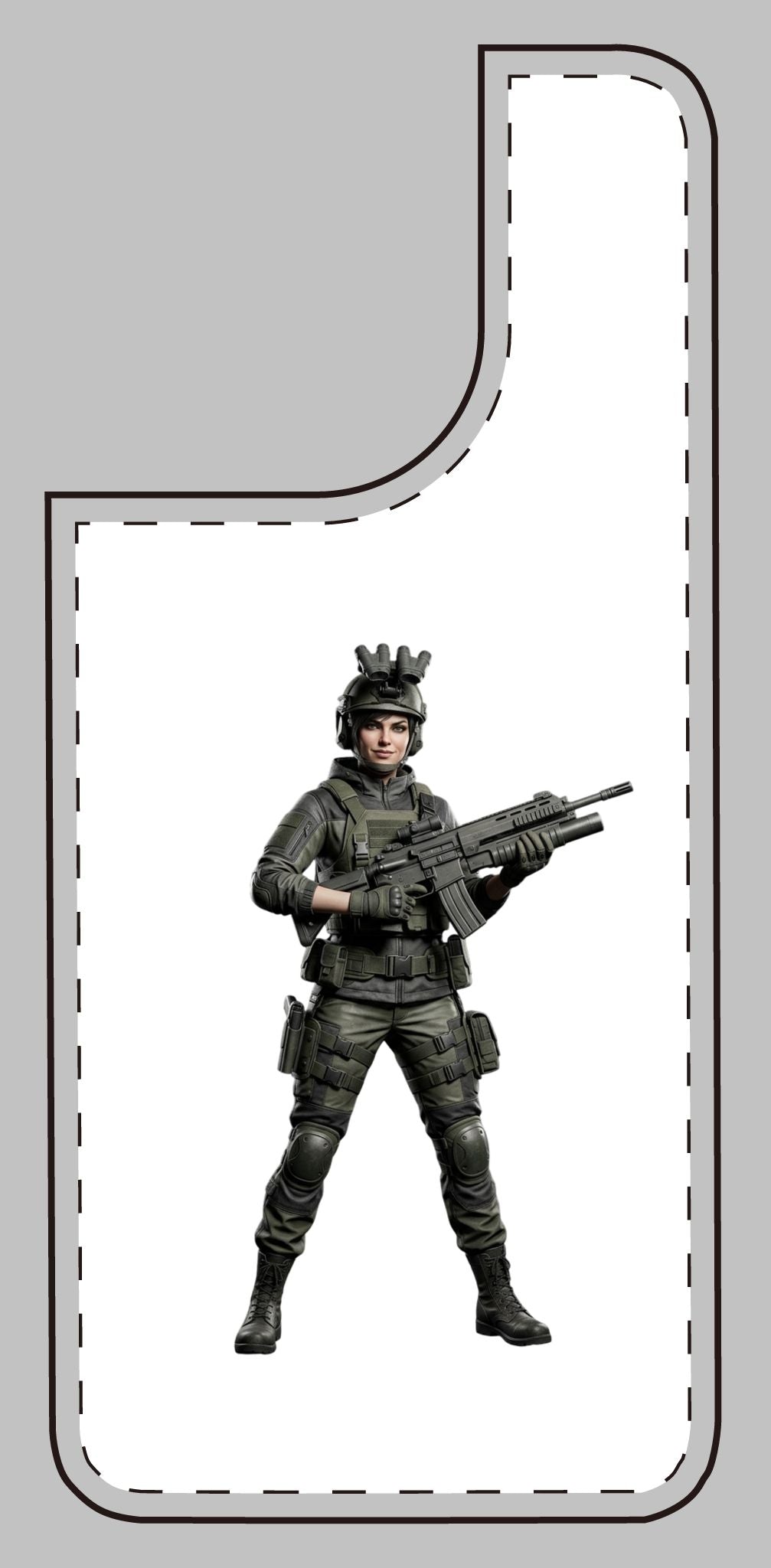Tactical soldier phone case for Samsung Galaxy S25