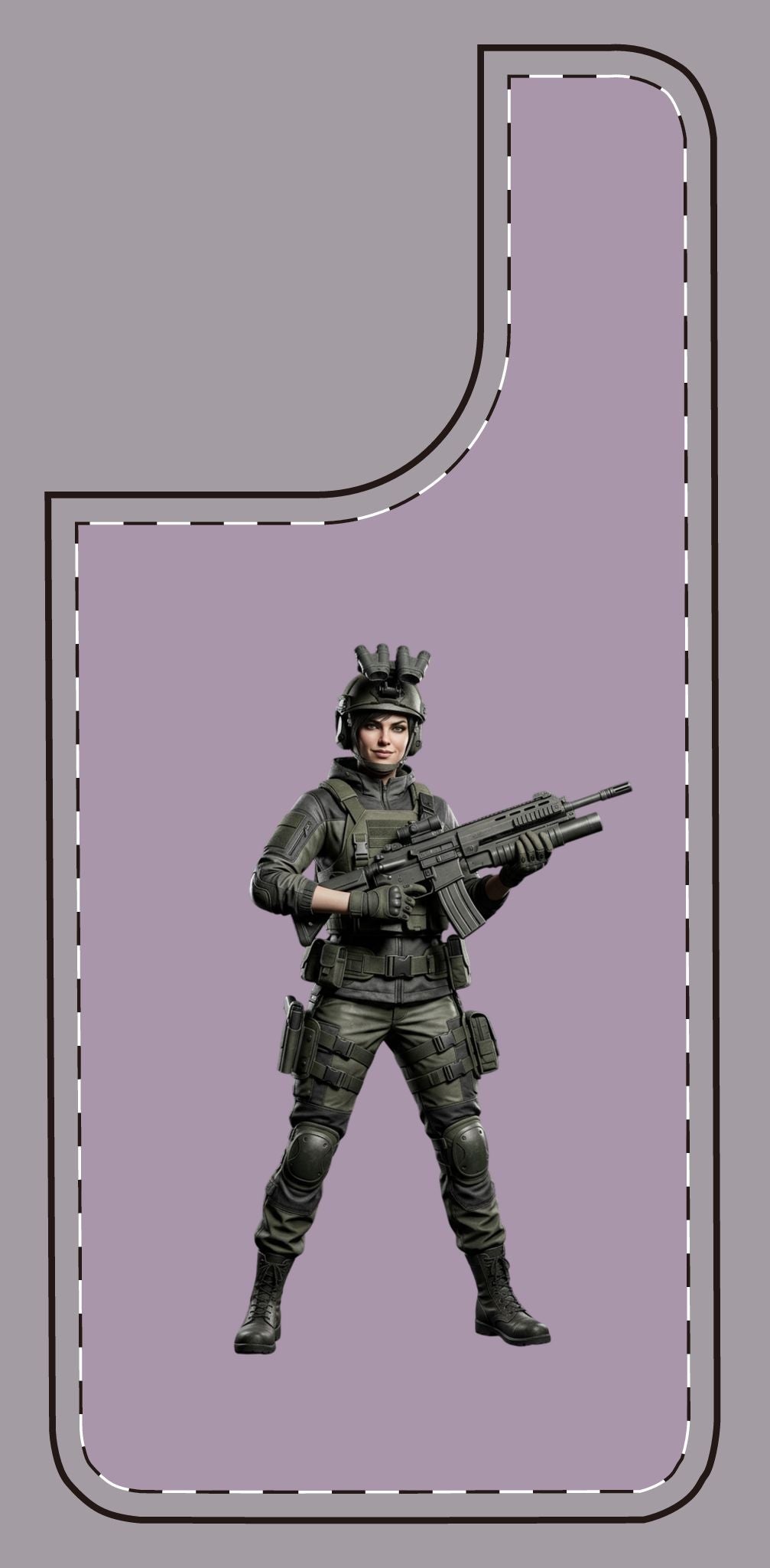 Tactical Soldier Slim Phone Case — Military Gamer Design