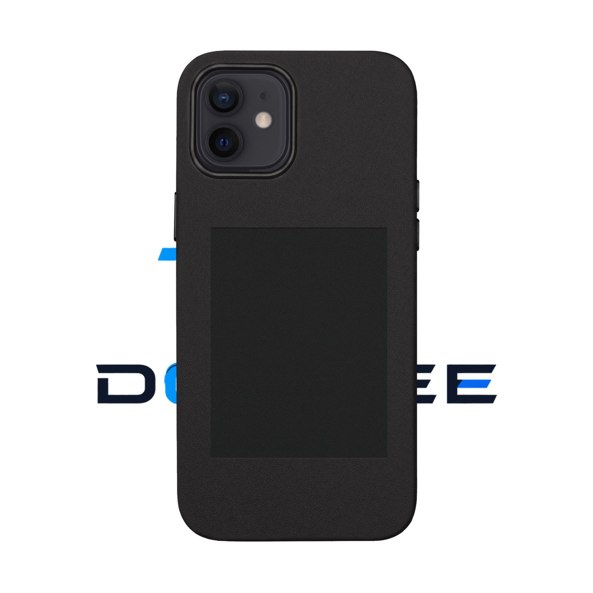 The Classic Case personalised leather iPhone case – midnight navy